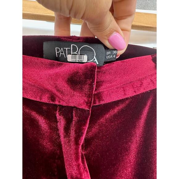 PatBO Slim Velvet Trousers - Picture 4 of 5